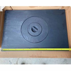 Plită din fontă pentru sobă Malin 60x90 cm fără ramă-2