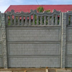 Gard beton Baroc 1 cu stâlpi simpli 1,5 m-4