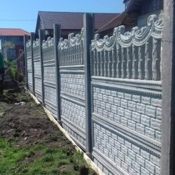 Gard beton Baroc 1 cu stâlpi simpli 1,5 m-5