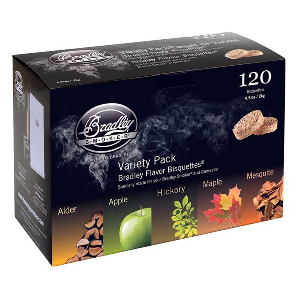 Pachet biscuiți lemn Bradley Smoker cu 5 arome