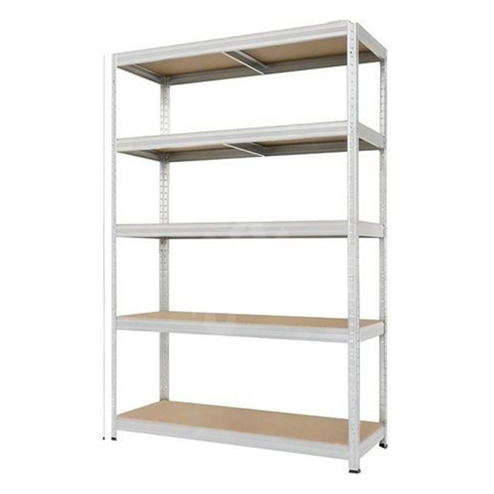 Raft metalic Brian cu 5 polițe MDF 180x75x35 cm, 175 kg/ polița