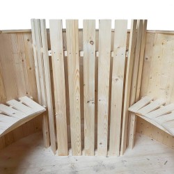 Ciubăr lemn cu apă fierbinte Maris 1,8 m, 5-6 persoane + Cadou Accesorii-5