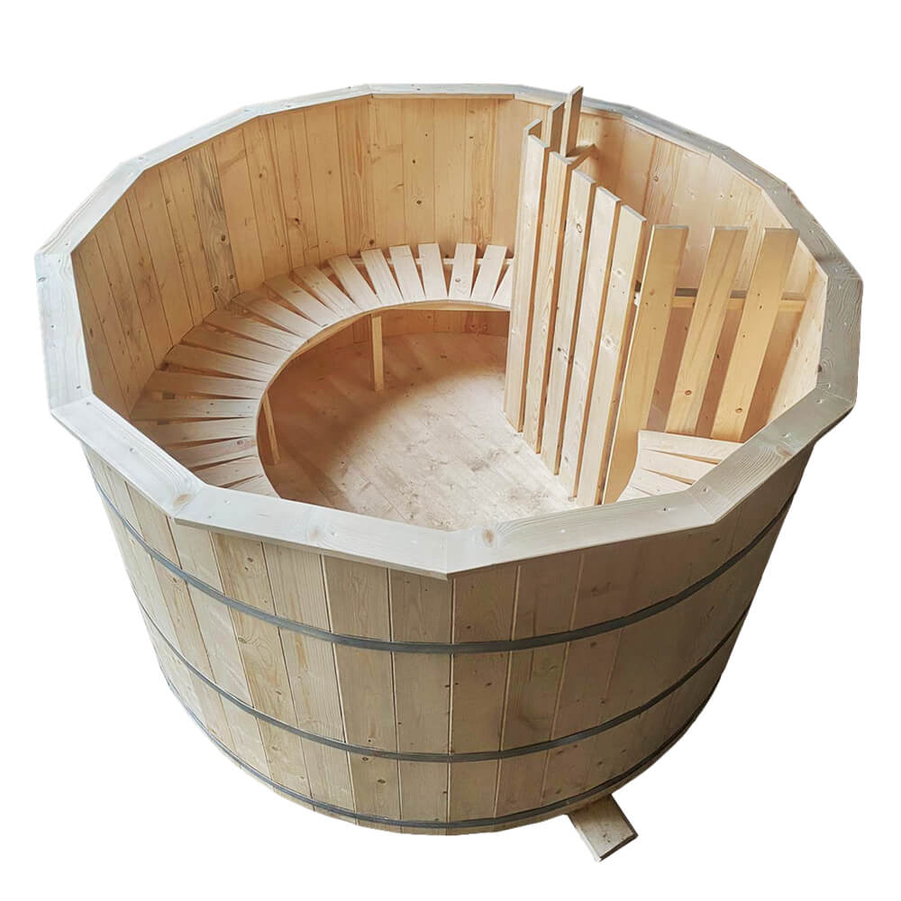 Ciubăr lemn cu apă fierbinte Maris 2,4 m, 10-12 persoane + Cadou Accesorii