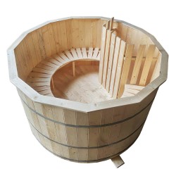 Ciubăr lemn cu apă fierbinte Maris 2,4 m, 10-12 persoane + Cadou Accesorii-1