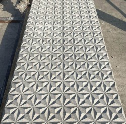 Gard beton ciment alb Ramses cu stâlpi simpli 1,5 m-3