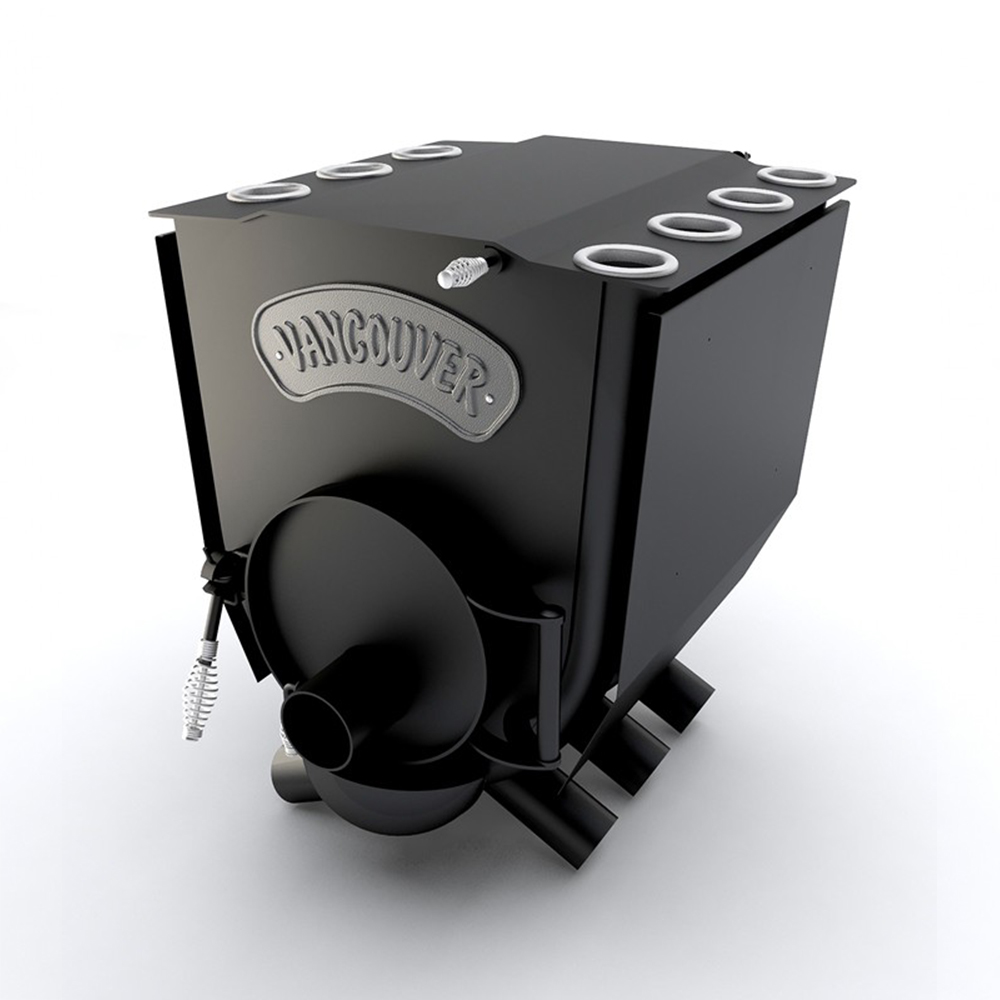 Sobă canadiană cu plită Tip 01 Vancouver Lux 12 kW, 260 mc
