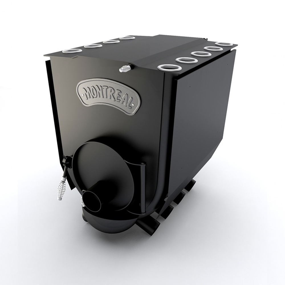 Sobă canadiană cu plită Tip 02 Montreal Lux 19 kW, 500 mc + Inele din fontă