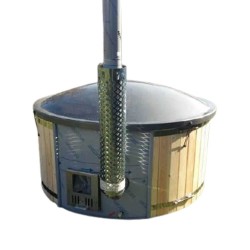 Ciubăr din fibră de sticlă cu sobă încorporată Darin 2 m + Accesorii incluse-1