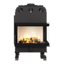 Focar șemineu Saven din oțel cu sticlă laterală dreapta 75х50х47 cm, 14,7 kW-2