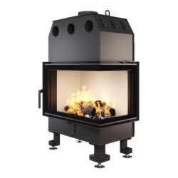 Focar șemineu Saven din oțel cu sticlă laterală dreapta 75х50х47 cm, 14,7 kW-1