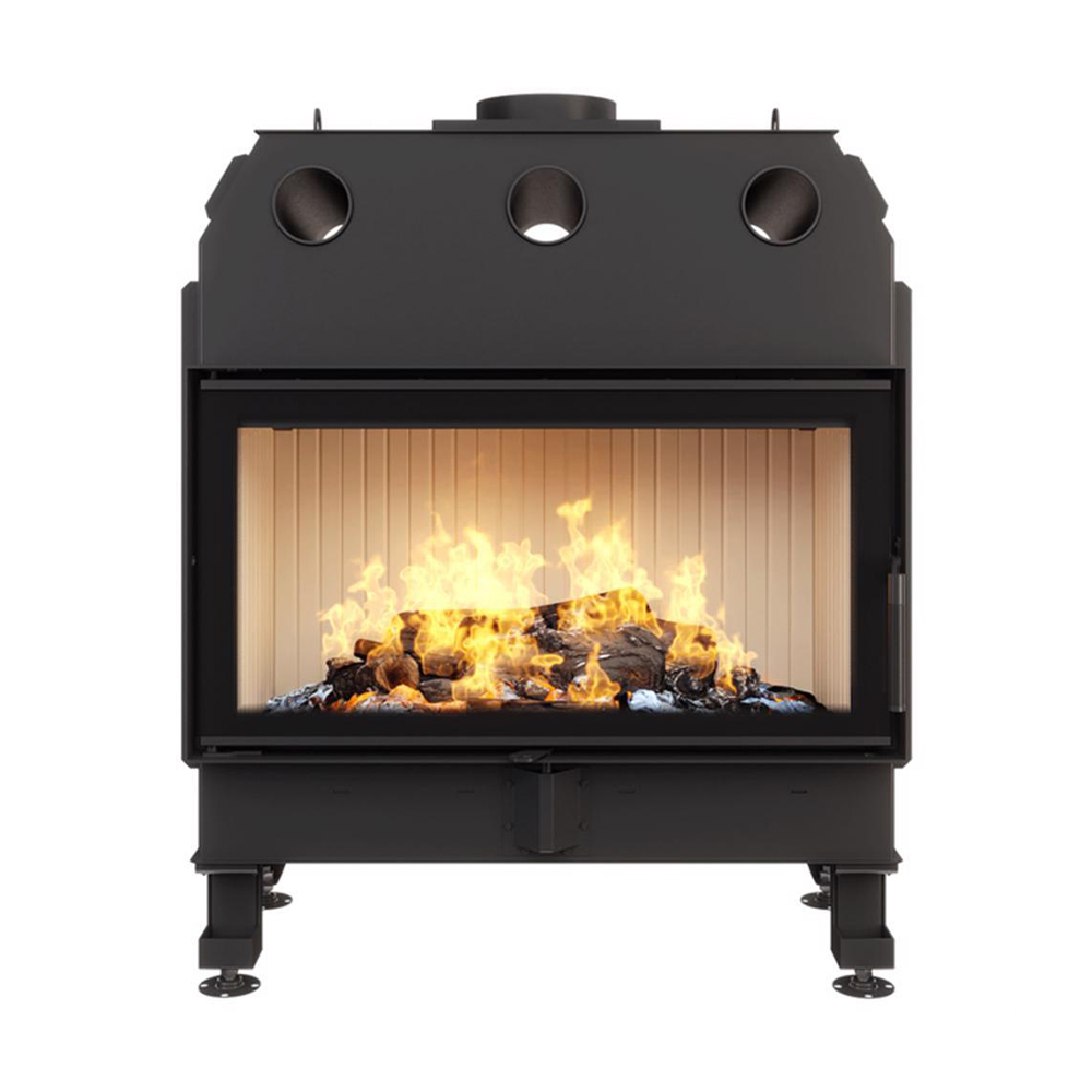 Focar șemineu Saven din oțel cu sticlă standard 90х50 cm, 19 kW