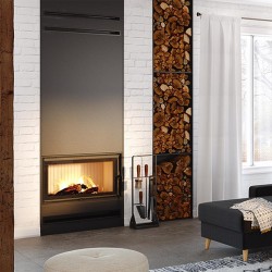 Focar șemineu Saven din oțel cu sticlă standard 90х50 cm, 19 kW-6