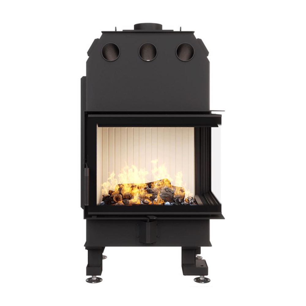 Focar șemineu Saven din oțel cu sticlă laterală dreapta 75х50х47 cm, 15,1 kW