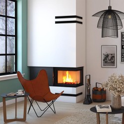Focar șemineu Saven din oțel cu sticlă laterală dreapta 75х50х47 cm, 15,1 kW-7