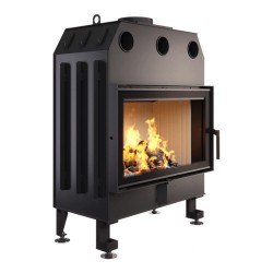 Focar șemineu Saven din oțel cu sticlă standard 80х50 cm, 16,8 kW-3