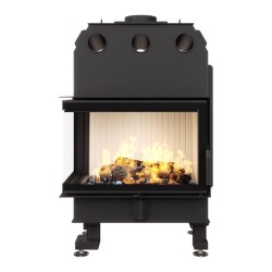 Focar șemineu Saven din oțel cu sticlă laterală stânga 75х50х47 cm, 14,7 kW-2