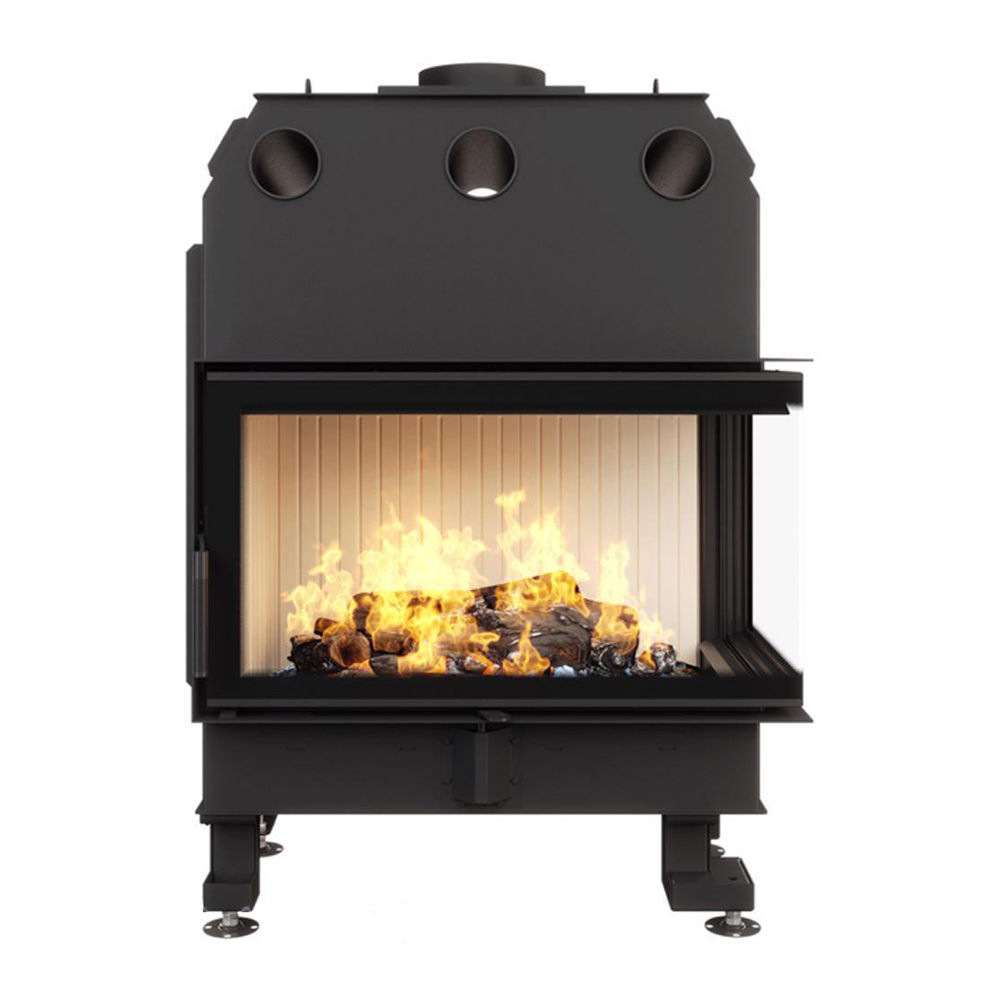 Focar șemineu Saven din oțel cu sticlă laterală dreapta 85х50х47 cm, 22 kW