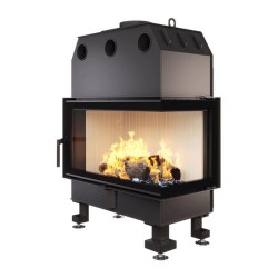 Focar șemineu Saven din oțel cu sticlă laterală dreapta 85х50х47 cm, 22 kW-3