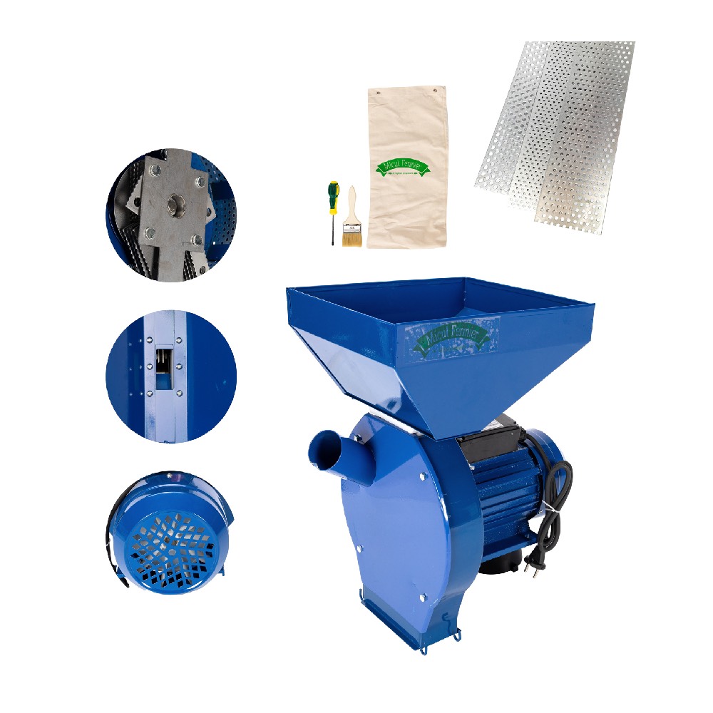 Moară electrică cu ciocănele și sac Micul Fermier nr. 2, 2,5 kW