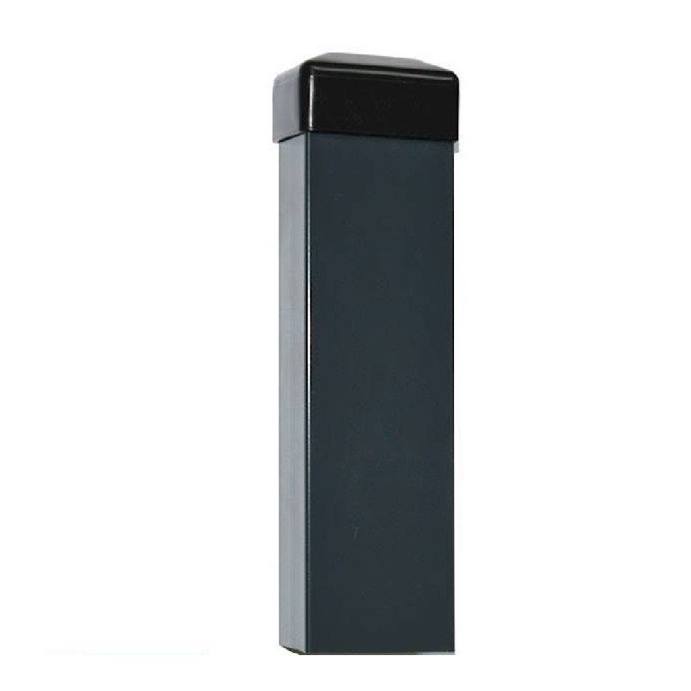 Stâlp zincat plastifiat Rayna pentru gard bordurat, 60x40 mm, 180 cm, gri antracit