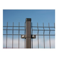 Stâlp zincat plastifiat Rayna pentru gard bordurat, 60x40 mm, 180 cm, gri antracit-3