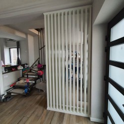 Panou riflaj din MDF vopsit Nadir lamele cu grosimea 4 cm, lățime 8-10 cm-4