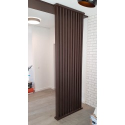 Panou riflaj din MDF vopsit Nadir lamele cu grosimea 4 cm, lățime 8-10 cm-5