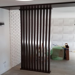 Panou riflaj din MDF vopsit Nadir lamele cu grosimea 4 cm, lățime 8-10 cm-6