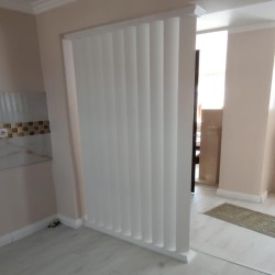Panou riflaj din MDF vopsit Nadir lamele cu grosimea 4 cm, lățime 8-10 cm-7