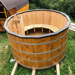 Ciubăr lemn cu apă fierbinte Maris 2,3 m, 8-10 persoane + Cadou Accesorii-2