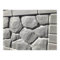 Matriță gard beton ABS Leopold 200x30 cm - nouă-2