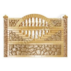 Matriță gard beton fibră de sticlă Napoleon 200x50 cm - uzată-5