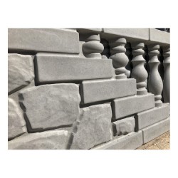 Matriță gard beton fibră de sticlă Napoleon 200x50 cm - uzată-6