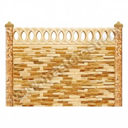 Matriță gard beton fibră de sticlă Richard 200x50 cm - uzată-2