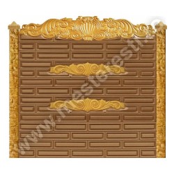 Matriță gard beton fibră de sticlă Ferdinand 200x30 cm - uzată-3