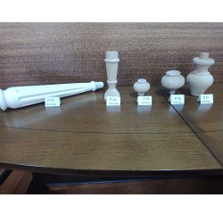 Picioare mobilă lemn fag / tei finisat, 30 cm, model P15-2