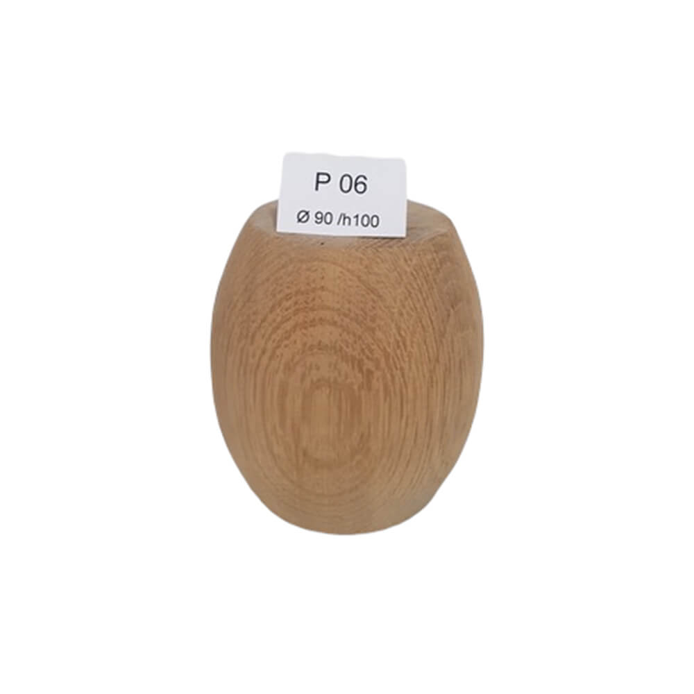 Picioare mobilă lemn fag / tei nefinisat, 10 cm, model P06