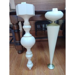 Picioare masă lemn fag / tei finisat, 72 cm, model PM01-2
