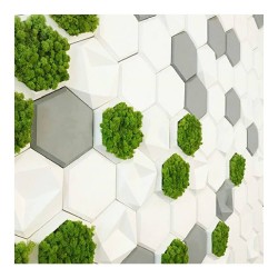 Panou decorativ ipsos 3D Evan model hexagon 2 - 0,04 mp-2