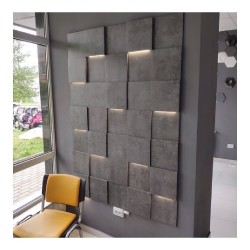 Panou decorativ ipsos 3D Evan model cub LED, 40x40 cm-1