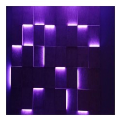 Panou decorativ ipsos 3D Evan model cub LED, 40x40 cm-4