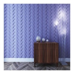 Panou decorativ ipsos Evan model împletit, 50x50 cm-2