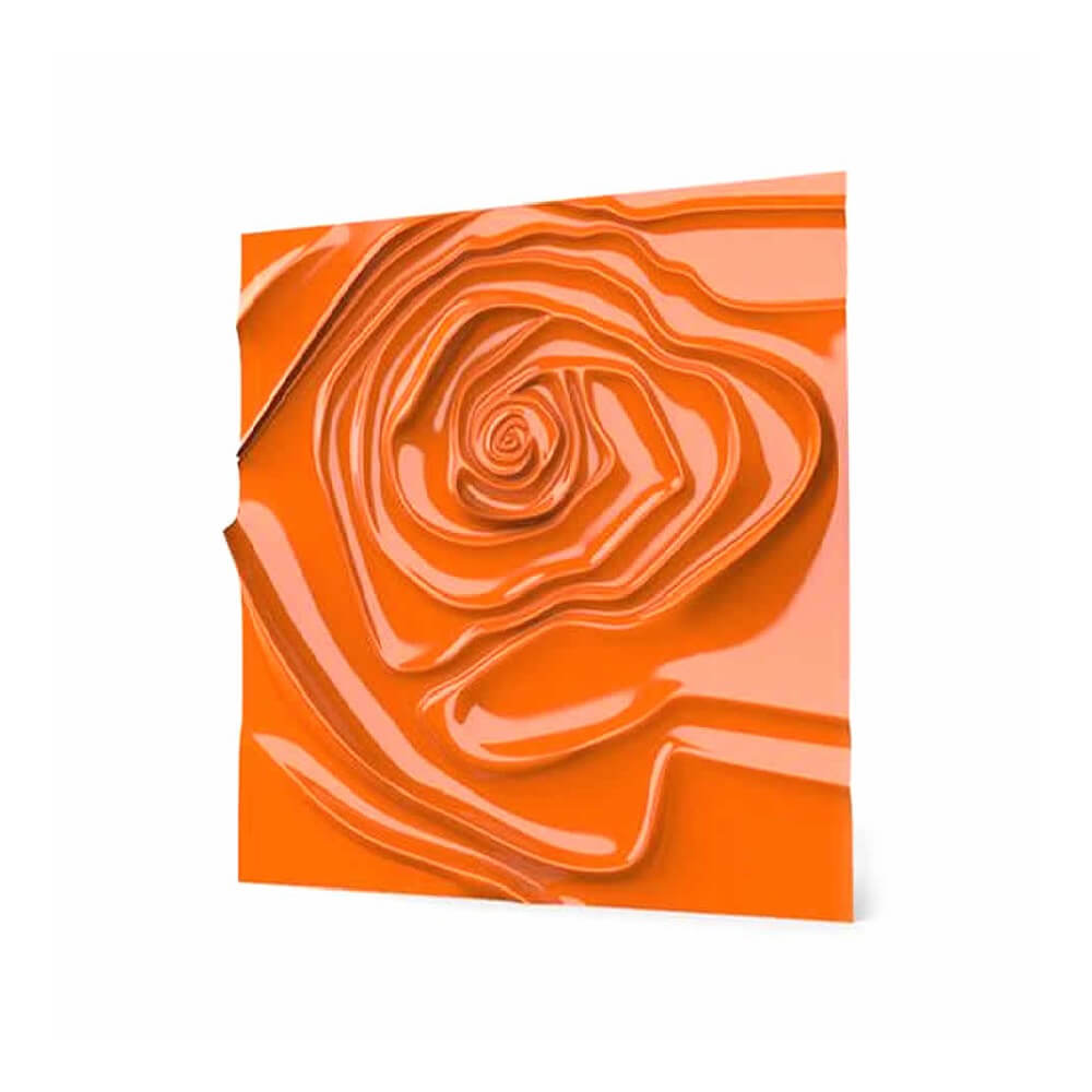 Panou decorativ ipsos 3D Evan model trandafir, 150x150 cm
