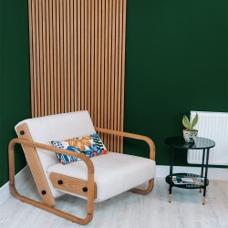 Panou riflaj din lemn de stejar Artemis 250x48 cm suport plută albă-8