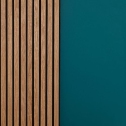 Panou riflaj din lemn de stejar Artemis 250x48 cm suport plută albă-15