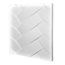 Panou decorativ 3D ipsos Briam model împletit, 50x50 cm-2