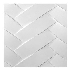 Panou decorativ 3D ipsos Briam model împletit, 50x50 cm-1