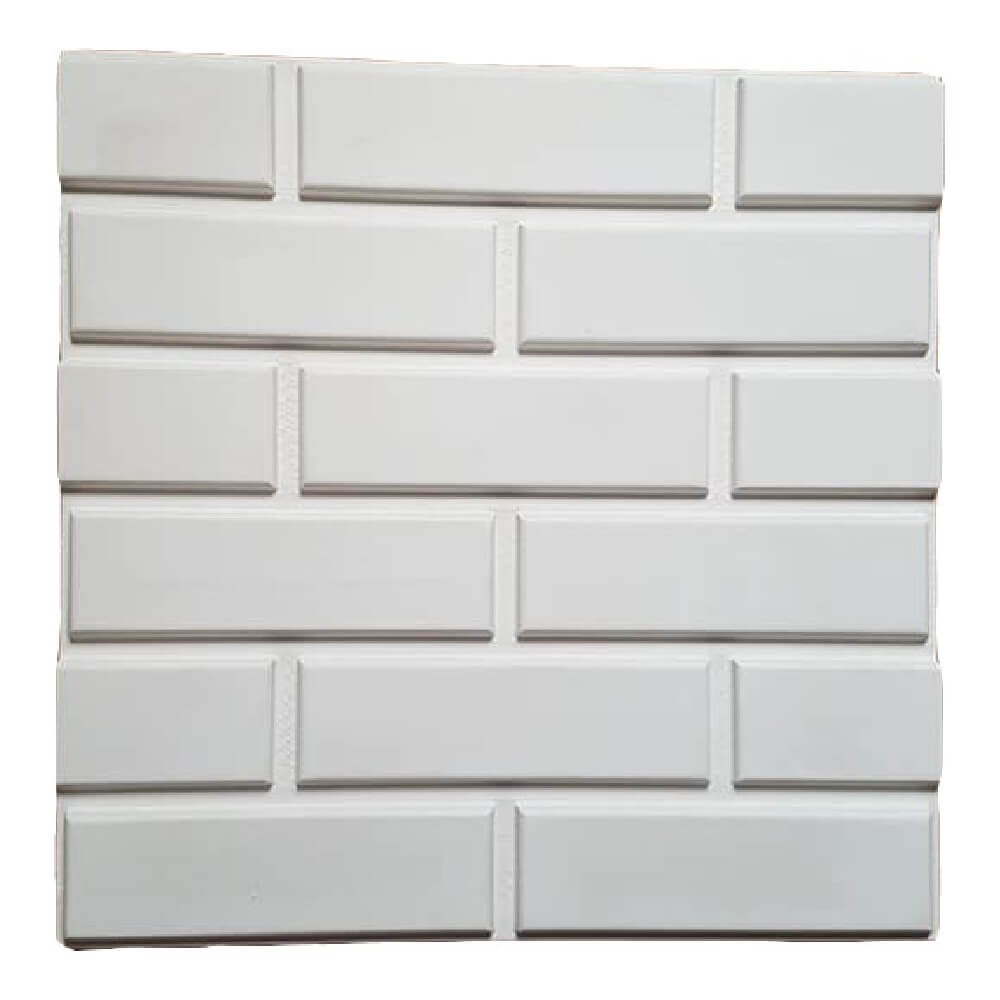 Panou decorativ 3D ipsos Briam model cărămidă, 50x50 cm