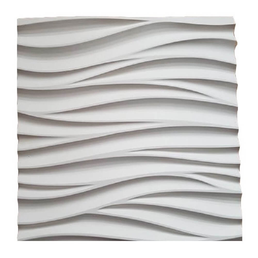 Panou decorativ 3D ipsos Briam model valuri 1, 50x50 cm