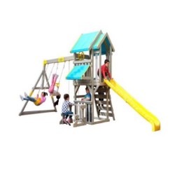 Complex de joacă + Cadou leagăne și tobogan, Seacove Deluxe Kidkraft-2